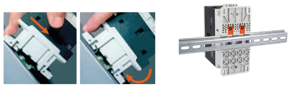 FIJACIÓN EN GUÍA DIN 35MM