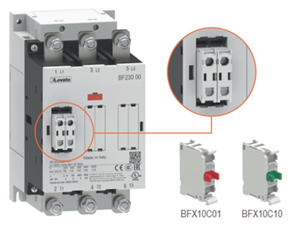 Contactos auxiliares de montaje frontal